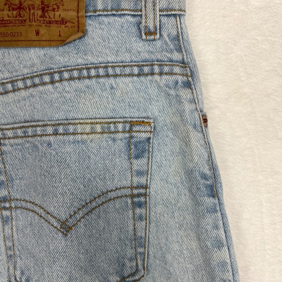 Vintage 90's Levi's 17550 Jeans Women's Light Wash Made in USA 11M 29x27.5 Read - Picture 15 of 16